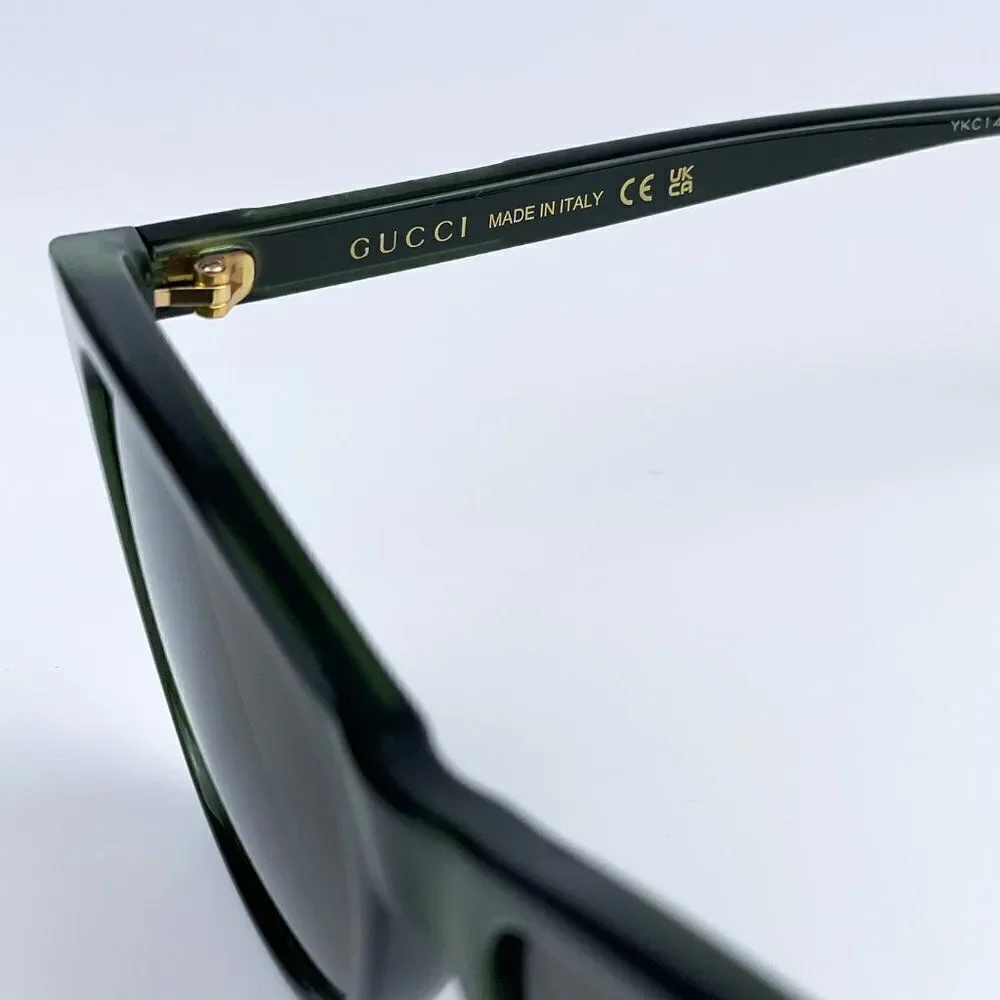 SALE! NEW Gucci GG0936S 003 Green Brown Square Men Sunglasses